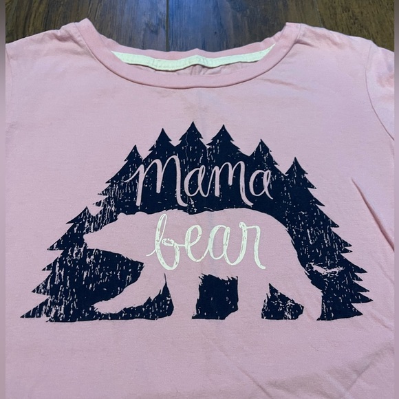 Mama Bear pink woods Mom T shirt Little Blue House Small Mother’s Day gift - Picture 3 of 4